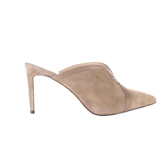 NEW Rachel Zoe Suede Lianne Taupe Mules Size 9 - Picture 2 of 8